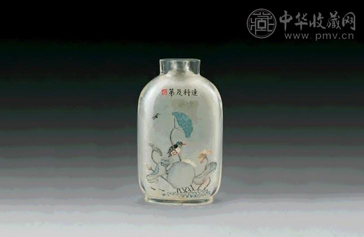 清 料内画连科及第鼻烟壶