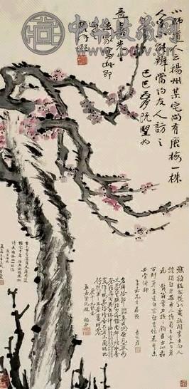 近代 曾熙 梅花 轴