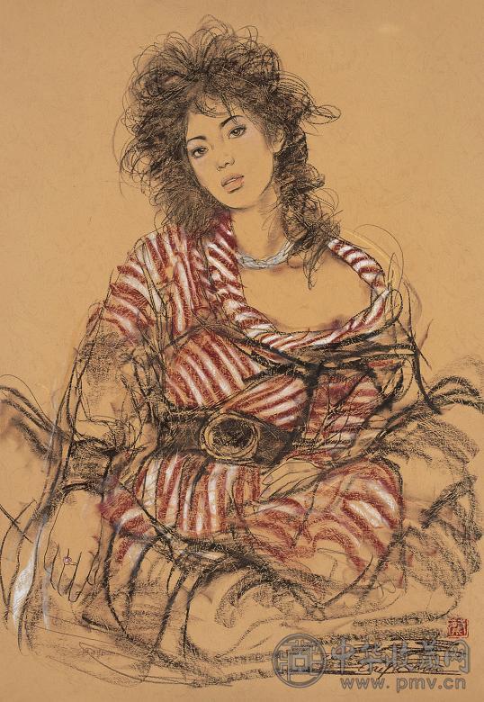 蔡玉水 人物 镜心 设色纸本