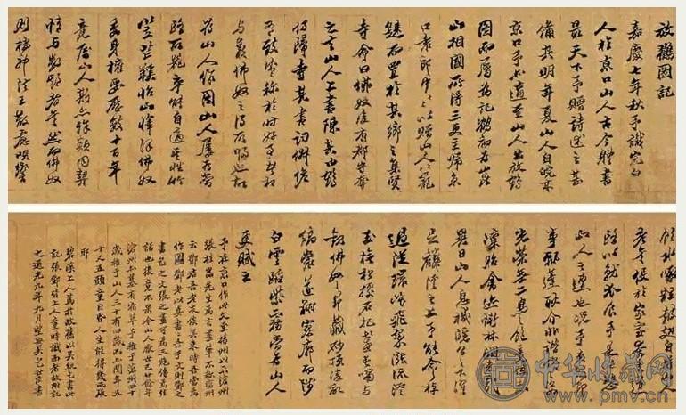 清 包世臣 放鹤图记 横披