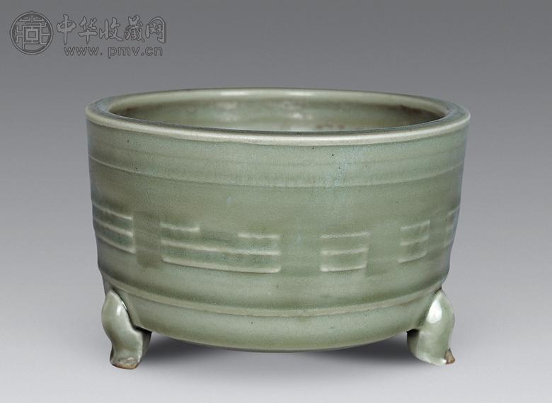 明早期 龙泉八卦炉