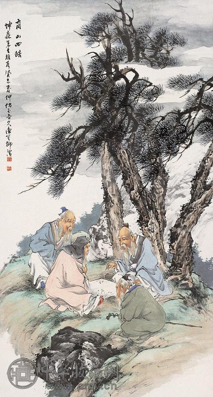 柳滨 人物 立轴 设色纸本