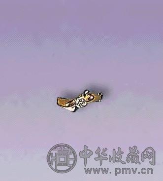 18K双色金镶钻石戒指