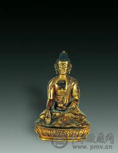 清 鎏金佛像