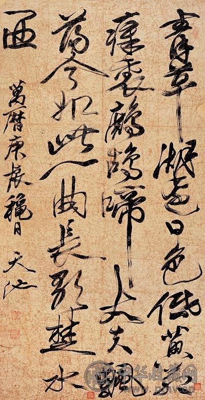 徐渭(款) 草书 立轴 水墨纸本