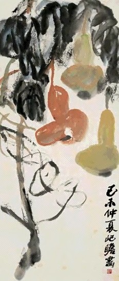 朱屺瞻 1979年作 大吉图 立轴 设色纸本