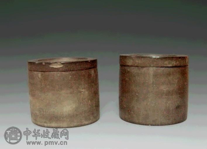 砖掏膛蟋蟀罐(1对)