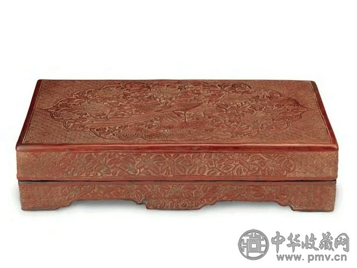 清 雕漆盒