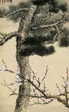 近现代 谢稚柳 双清 轴