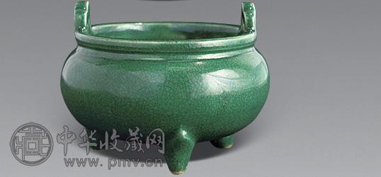 苹果绿釉小炉 苹果绿釉小炉