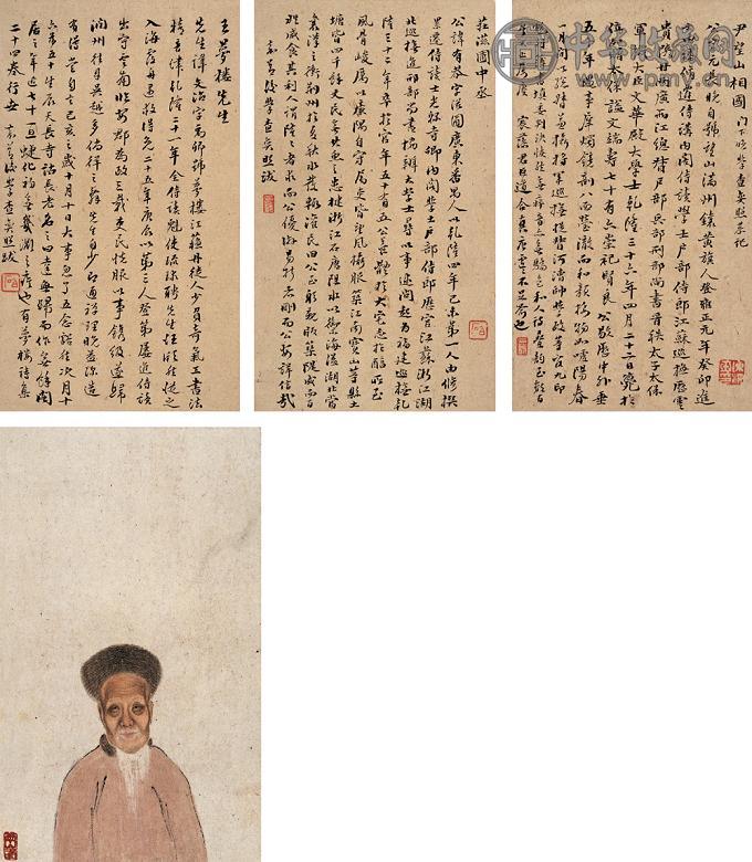 罗聘 人物 册页 纸本