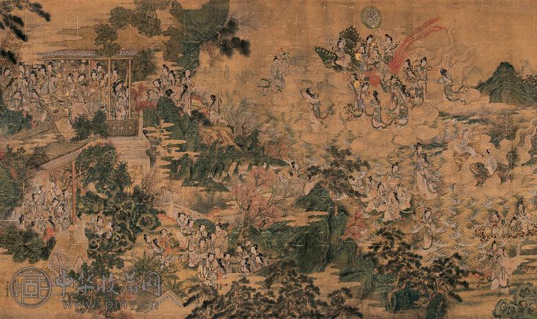 仇英(款) 行乐图 镜心 绢本