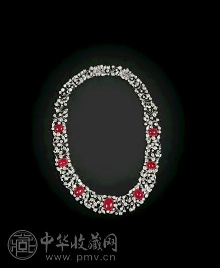 红宝石钻石套链