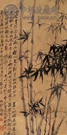 郑燮 墨竹图 立轴 水墨纸本 收藏资讯|艺术家|书画家|书画名人|书法家-中华收藏网