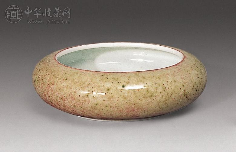 清末 豇豆红水洗