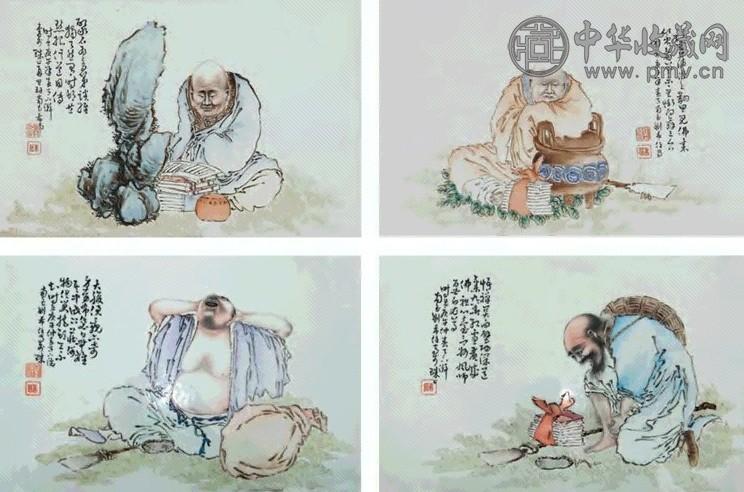 家具 刘希任绘粉彩人物瓷板