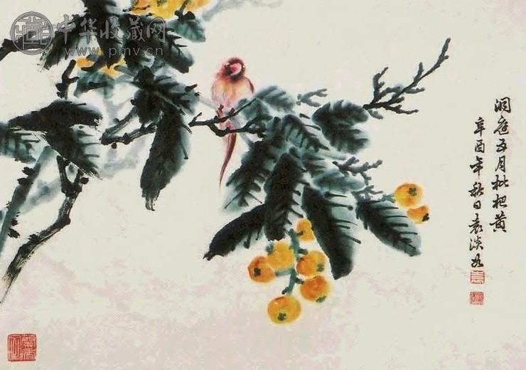 徐祥 花鸟 镜心 纸本