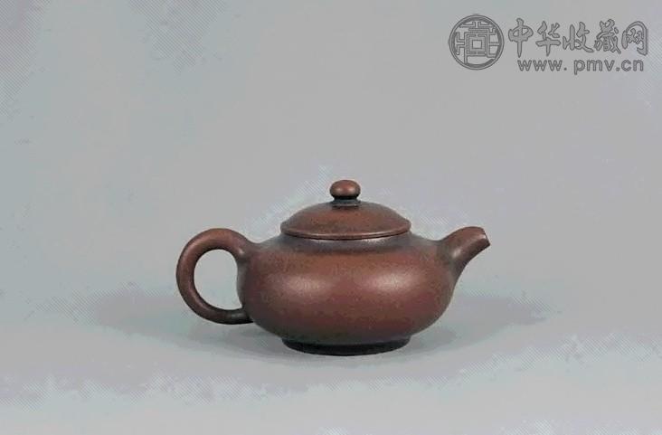 近代 宜兴紫砂鼓腹扁壶