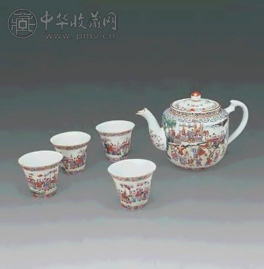 民国 粉彩婴戏图茶具(1套)