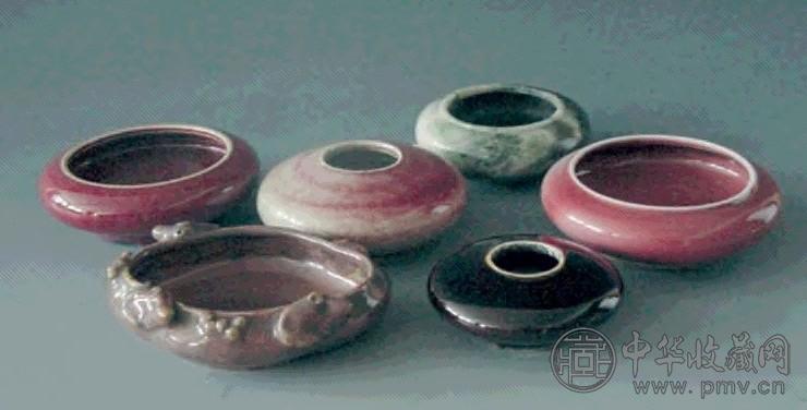 十八/十九世纪 单色釉及玉水洗(1组6件)