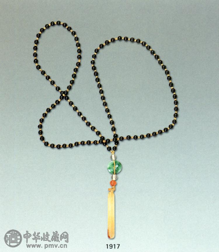 清中期 紫檀木珠串 108粒