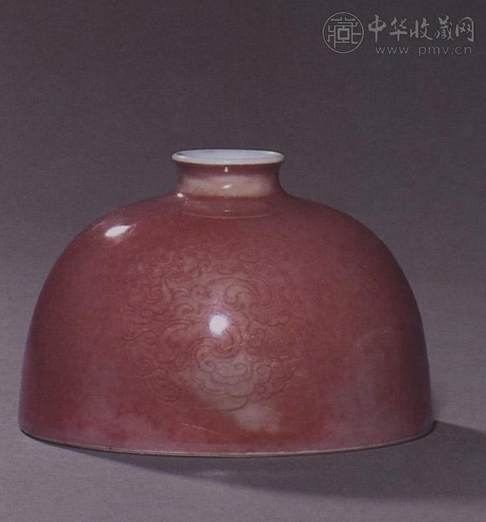 清康熙 豇豆红釉太白尊 清康熙 豇豆红釉太白尊