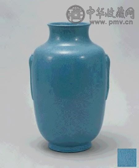 清道光 炉钧釉灯笼尊 清道光 炉钧釉灯笼尊