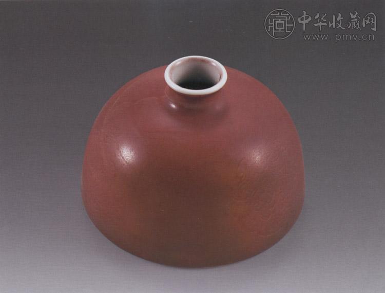 清康熙 豇豆红釉太白尊