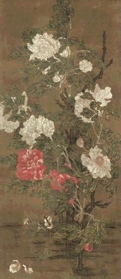 富贵牡丹 轴 设色纸本