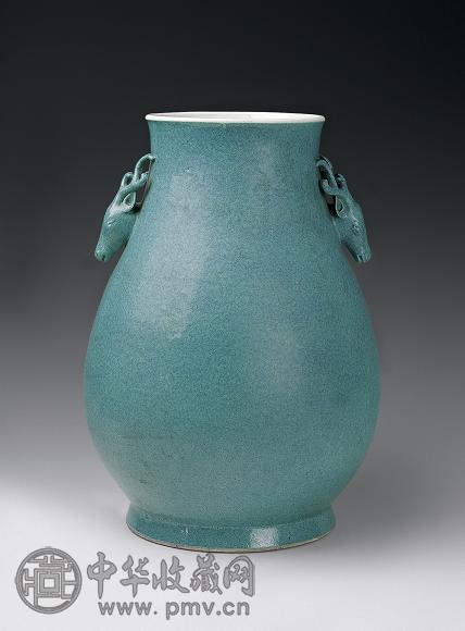 清光绪 炉钧釉鹿头尊