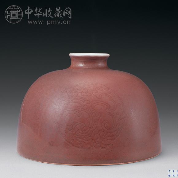 清康熙 豇豆红太白尊