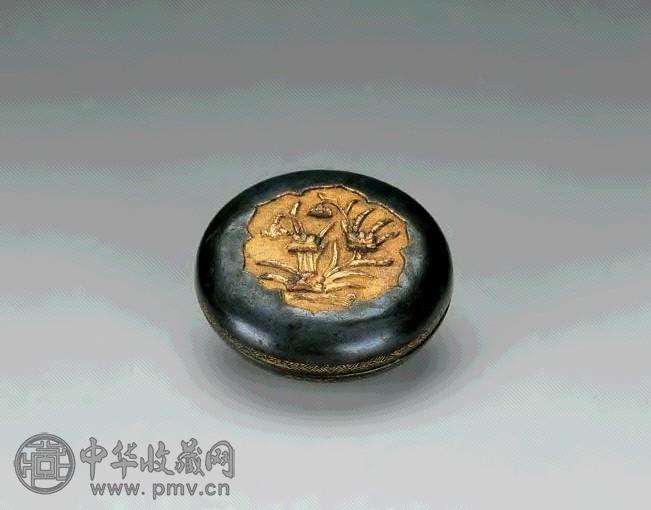 清 造办处铜鎏金錾花印盒