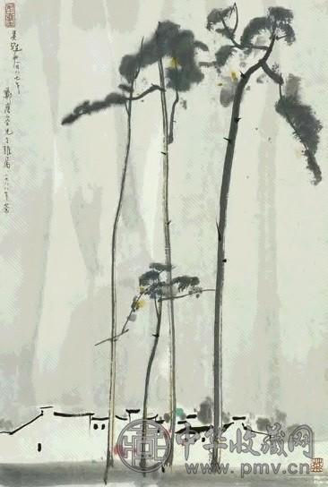 当代 吴冠中 江南 镜心