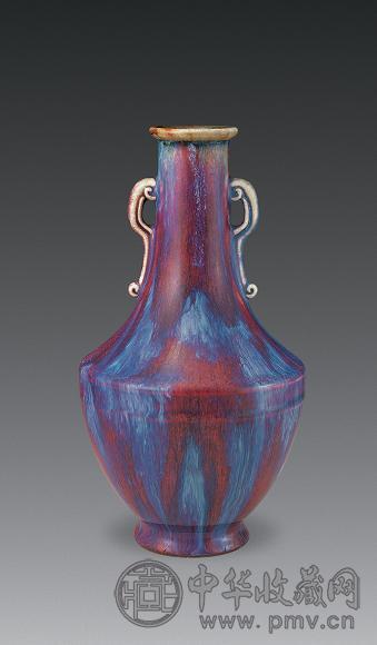 清乾隆 窑变釉盖碗尊