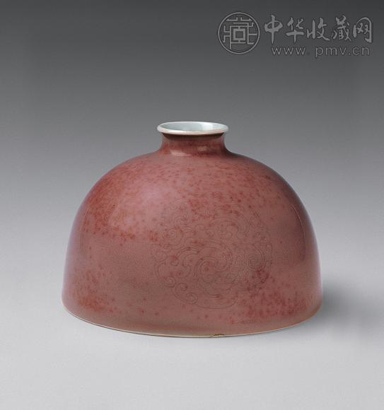 清康熙 豇豆红马蹄尊