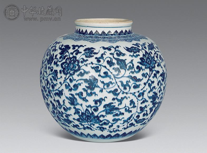 清雍正青花缠枝莲太白罐收藏资讯|艺术家|书画家|书画名人|书法家-中华