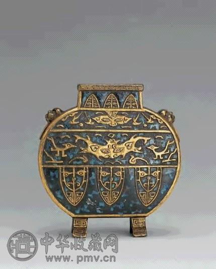 清 仿古铜釉兽纹尊