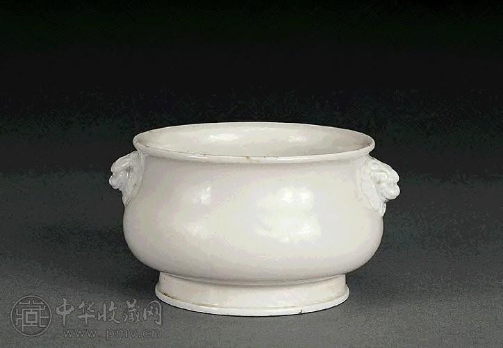 明 德化窑狮耳香炉