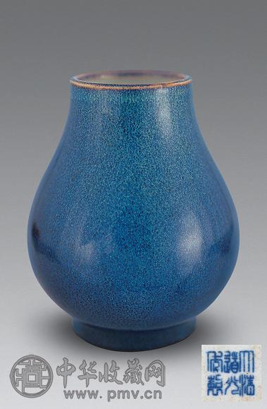 清道光 炉钧釉小牛头尊