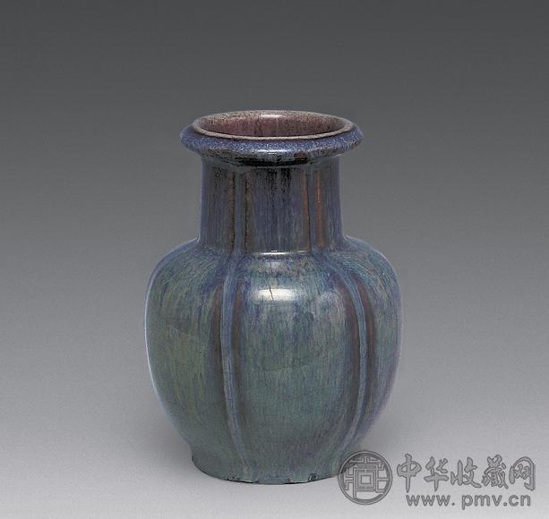 清乾隆 窑变石榴小尊