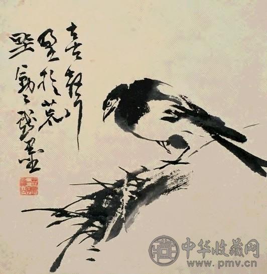 李苦禅 喜声盈於荒野 立轴 水墨纸本