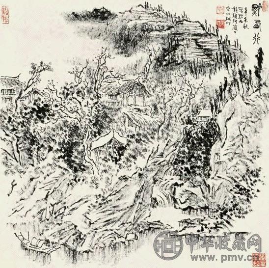 张仃 黔西行 镜心 水墨纸本 张仃 黔西行 镜心 水墨纸本