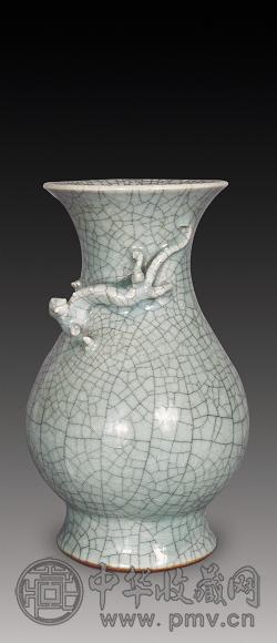 清乾隆 哥釉盘龙尊