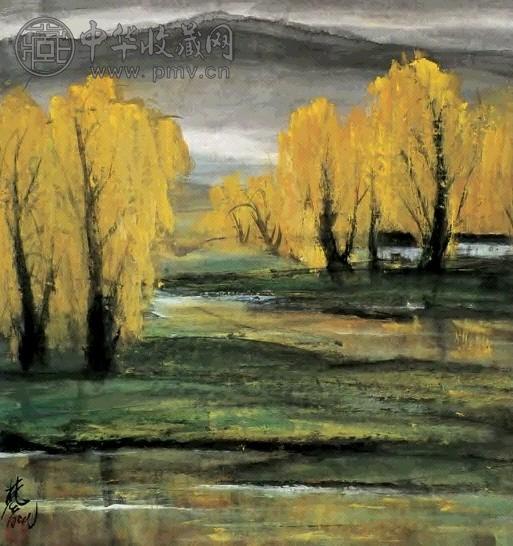 林风眠 秋色图 立轴 设色纸本