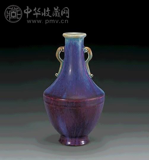 清乾隆 窑变釉盖碗尊