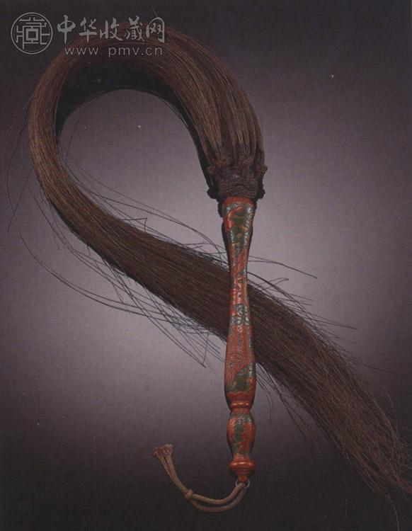 清嘉靖 剔彩凤纹拂子