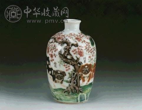一壶万象！玩清代宫廷鼻烟壶，有你不知道的事儿_全国文物艺术品 粉彩