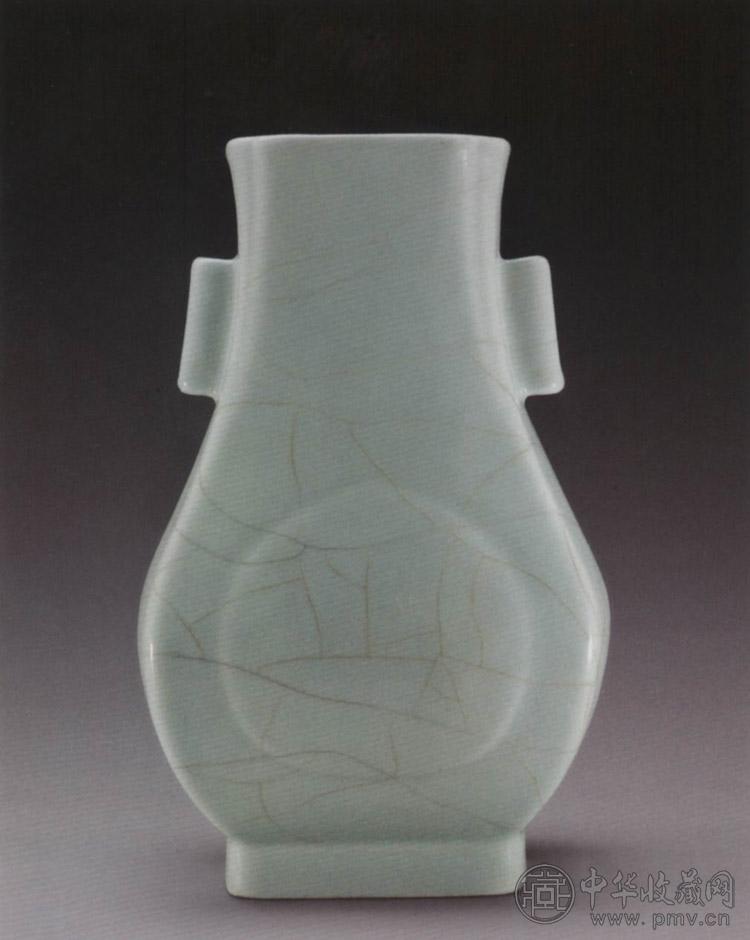 清道光 仿官釉贯耳尊 清道光 仿官釉贯耳尊