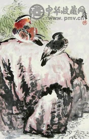 孙其峰 鸳鸯 立轴 设色纸本