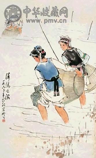 宋吟可 洱海之滨 镜心 设色纸本